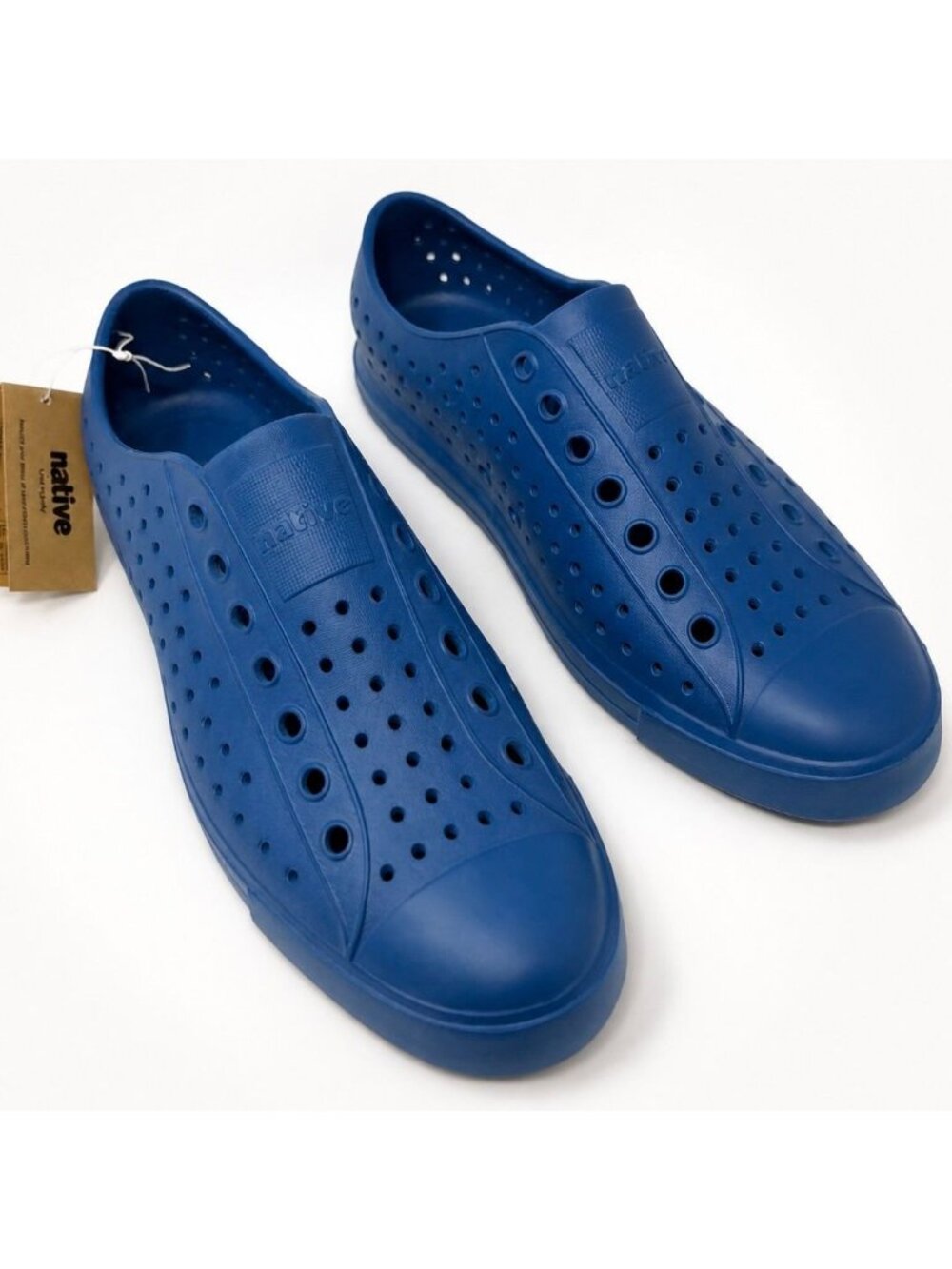 Native Jefferson Bloom Slip-On EVA Water Shoes Vallarta Blue Mens 8 Womens 10